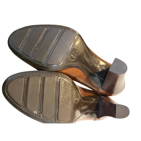 BCBGirls Women's Brown Patent Leather Oxford Heels Size 7 Y2K - Picture 10 of 11